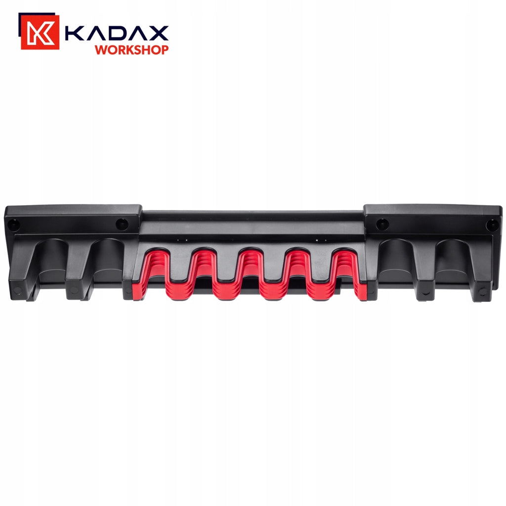 Portautensili da parete KADAX per scope e rastrelli, ideale per officine e garage, 60 cm.