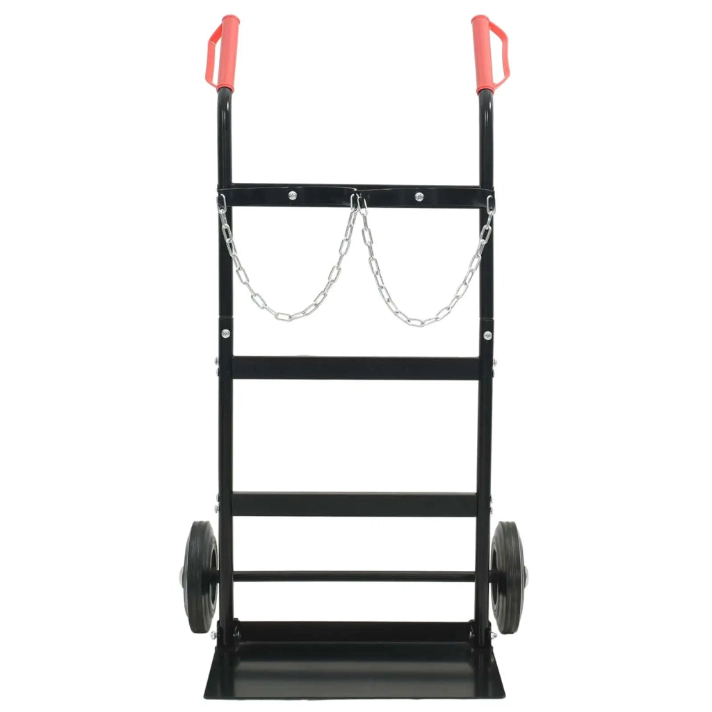 Carrello Manuale Nero e Rosso 63 x 43,5 x 110 cm Acciaio CFW7582163