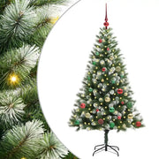 Albero di Natale | Decorazioni natalizie artificiale a cerniera con neve fioccata