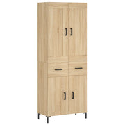 Credenza | Madia | Buffet da pranzo | Armadio da pranzo Rovere Sonoma 69,5x34x180 cm in Legno Multistrato