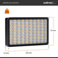 Rainbow Pocket Pannello LED fotografia - Luce fotografica video bicolore con batteria ricaricabile e USB, cambio colore RGBWW, controllo tramite app