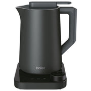 Haier, Bollitore Elettrico, 1.3L, 2200W, Controllo Temperatura, Grigio