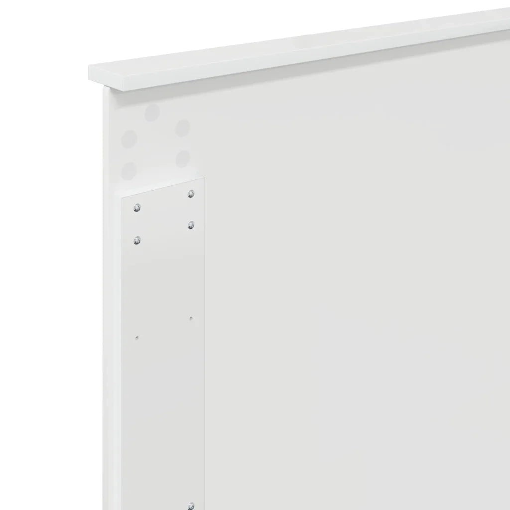 Testiera-Testata-Testiera Decorativa Bianco Lucido 75 cm Legno multistrato 979073