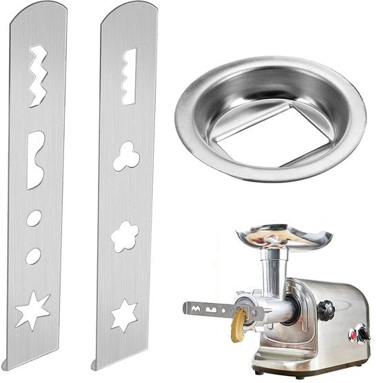 Kit per biscotti, 2 forme e 1 accessorio per macinacarne, compatibile con macinacarne Mum4/Mum5, accessori da cucina