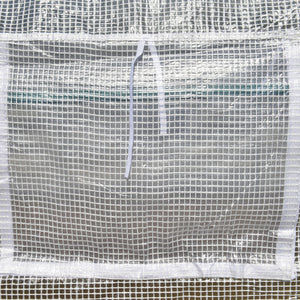 Easycomfort Serra per Orto 6x3x2m con 8 Finestre e Porta Avvolgibile, in Acciaio e PP, Verde