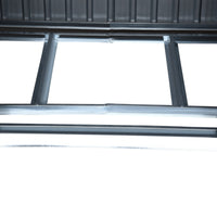 EASYCOMFORT  Casetta Porta Attrezzi in Acciaio, Capanno da Giardino con 2 Porte Scorrevoli, 255x133x182cm