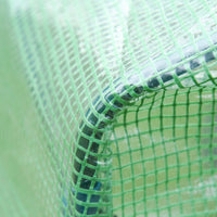 Easycomfort Serra da Giardino con Porta a Cerniera e Presa d'Aria, 4 Funi e Paletti Inclusi, 180x100x168 cm, Verde