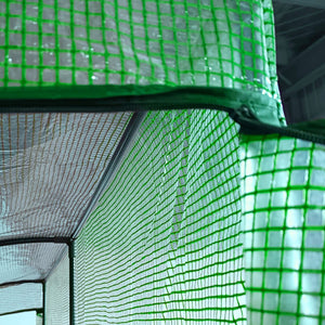 Easycomfort Serra da Parete con 2 Ripiani per Piante e Fiori in Acciaio e PE, 200x100x215 cm, Verde