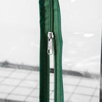 Easycomfort Mini Serra da Giardino e Terrazza per Piante a 5 Ripiani in Acciaio con Copertura in PVC, 69x49x193 cm, Verde