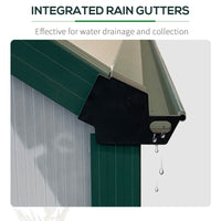 Easycomfort Serra da Giardino in Policarbonato, Metallo e Alluminio, Anti-UV e Antivento, 244x500x216cm, Verde