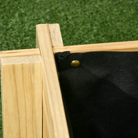 Easycomfort Orto Rialzato a 3 Livelli in Legno d'Abete per Verdure, Fiori e Piante da Giardino 93x93x35 cm