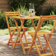 Tavolo da giardino pieghevole quadrato 60x60x72 cm legno massello di acacia