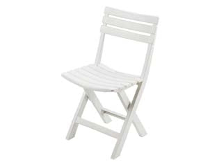 SEDIA DA GIARDINO BIRKI BIANCA- - cm.41x46x78h. - kg.2,78 - 4 pezzi