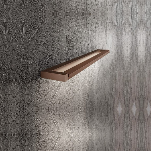 Applique Moderna Slim Metallo Marrone Led 12W Dimmerabile Ip20