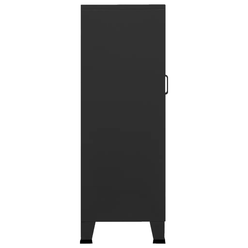 Armadio Classificatore Industriale Nero 70x40x115 cm in Metallo 339621