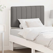 Testiera imbottita-Testiera con Cuscini-Testata Bianco e grigio chiaro 80 cm Pino massello 208667