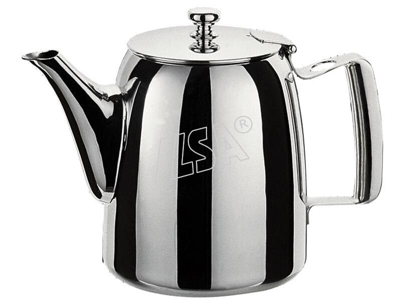 Caffettiera teiera pro in acciaio inox con becco 6 tazze