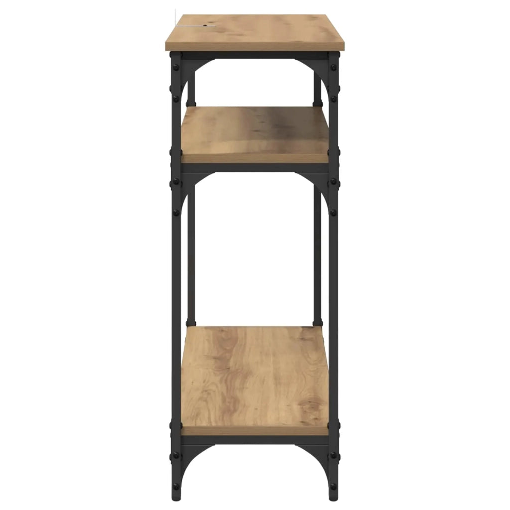 Tavolo consolle Rovere artigianale 75 x 29 x 75 cm