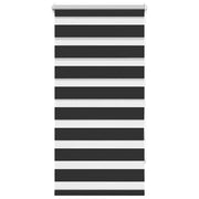 Tenda a rullo | Tenda avvolgibile zebra 60,9x120 cm Tessuto Larghezza 56,7 cm nero