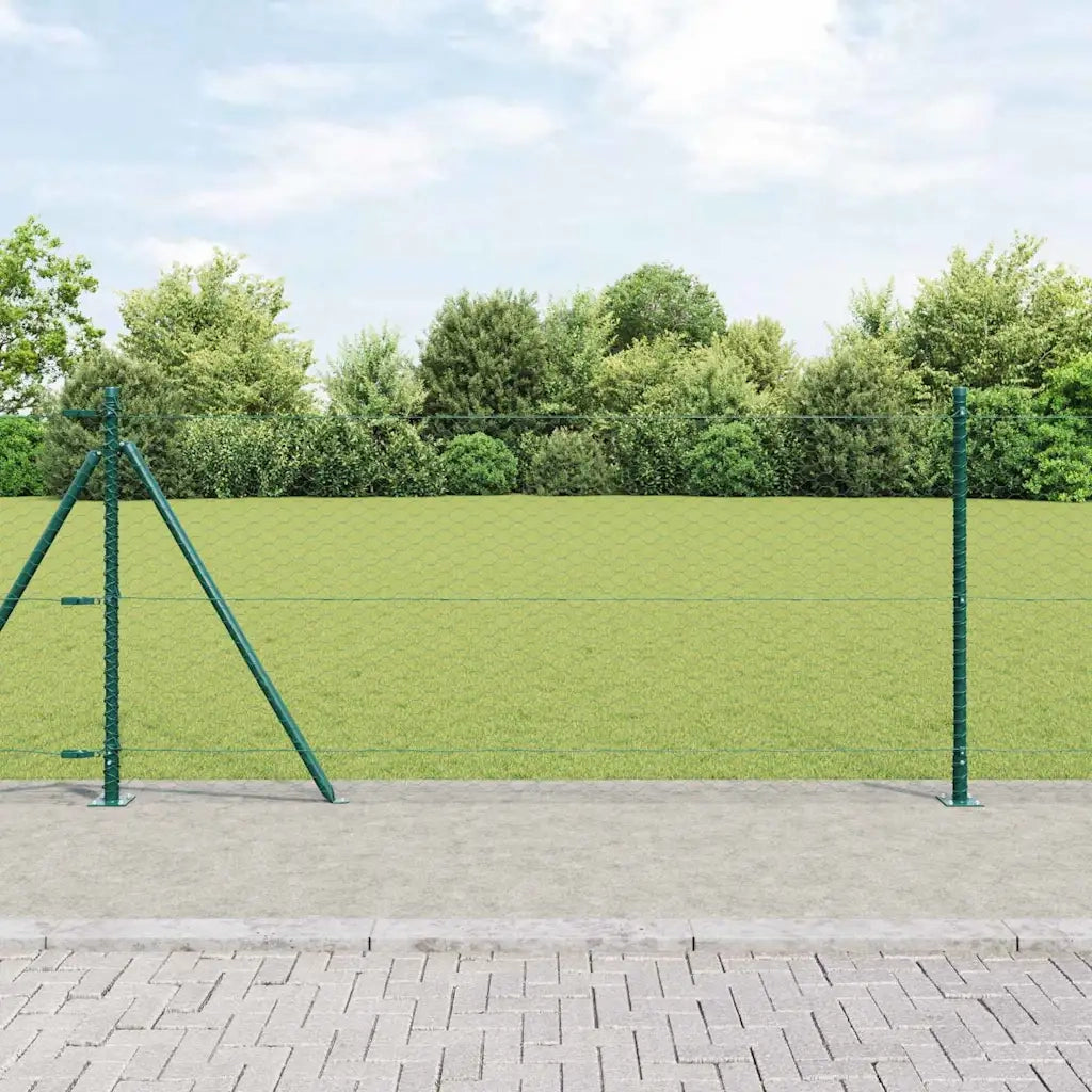Palo della recinzione Verde 50 x 1 m (maglia da 36 mm)