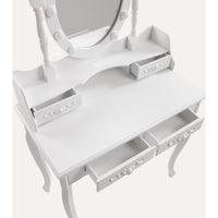 Toeletta Beauty con sgabello e luci LED