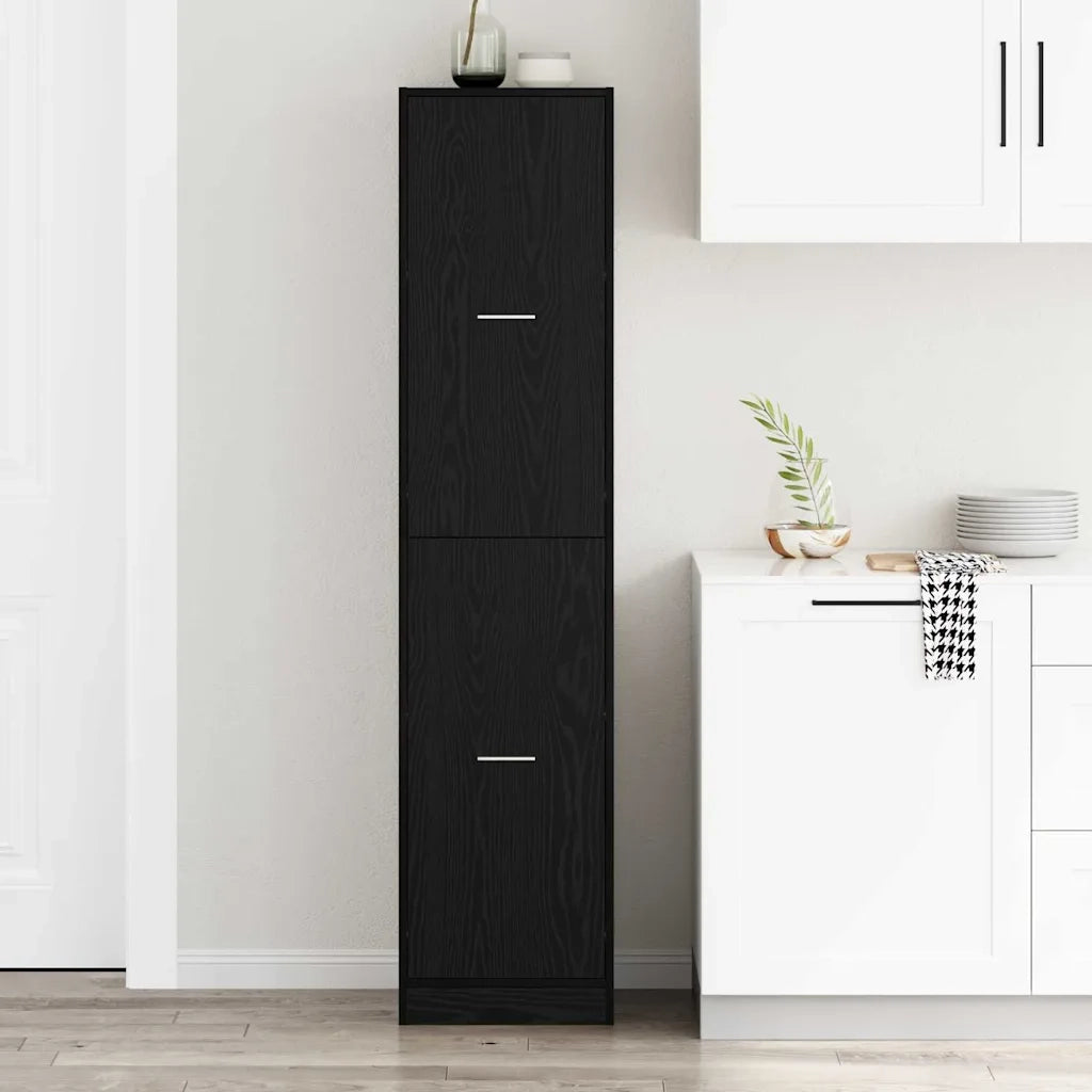 Armadio da Apoteca Rovere nero 40 x 41 x 174.5 cm 3365626