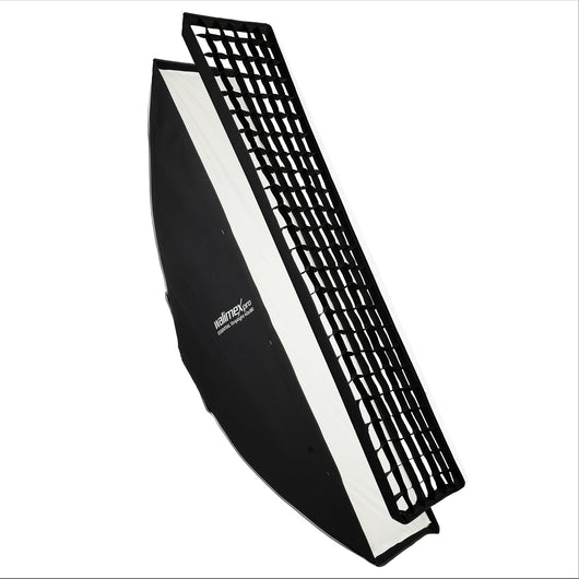 Essential Striplight Softbox 40x180cm, ruotabile a 360°, facile da montare, con griglia, adattatore Bowens e borsa per il trasporto, ideale per la fotografia di prodotti e persone