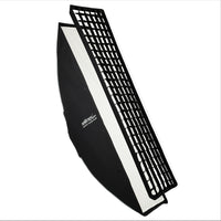 Essential Striplight Softbox 40x180cm, ruotabile a 360°, facile da montare, con griglia, adattatore Bowens e borsa per il trasporto, ideale per la fotografia di prodotti e persone