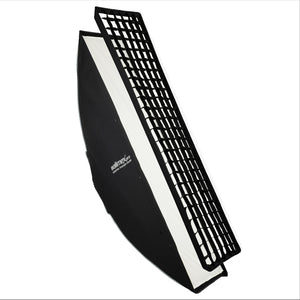 Essential Striplight Softbox 40x180cm, ruotabile a 360°, facile da montare, con griglia, adattatore Bowens e borsa per il trasporto, ideale per la fotografia di prodotti e persone