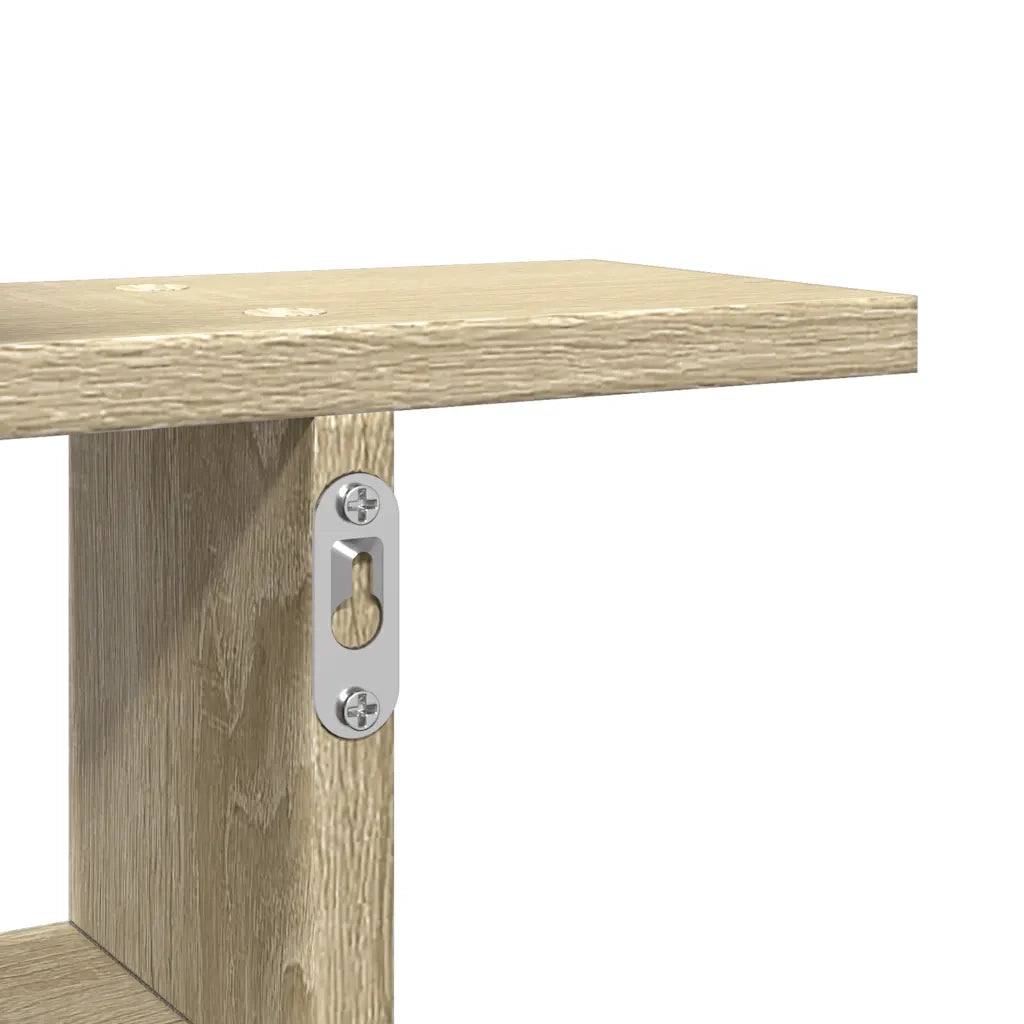 Mensole Parete 2pz Rovere Sonoma 50x12x50 cm in Truciolato 853256