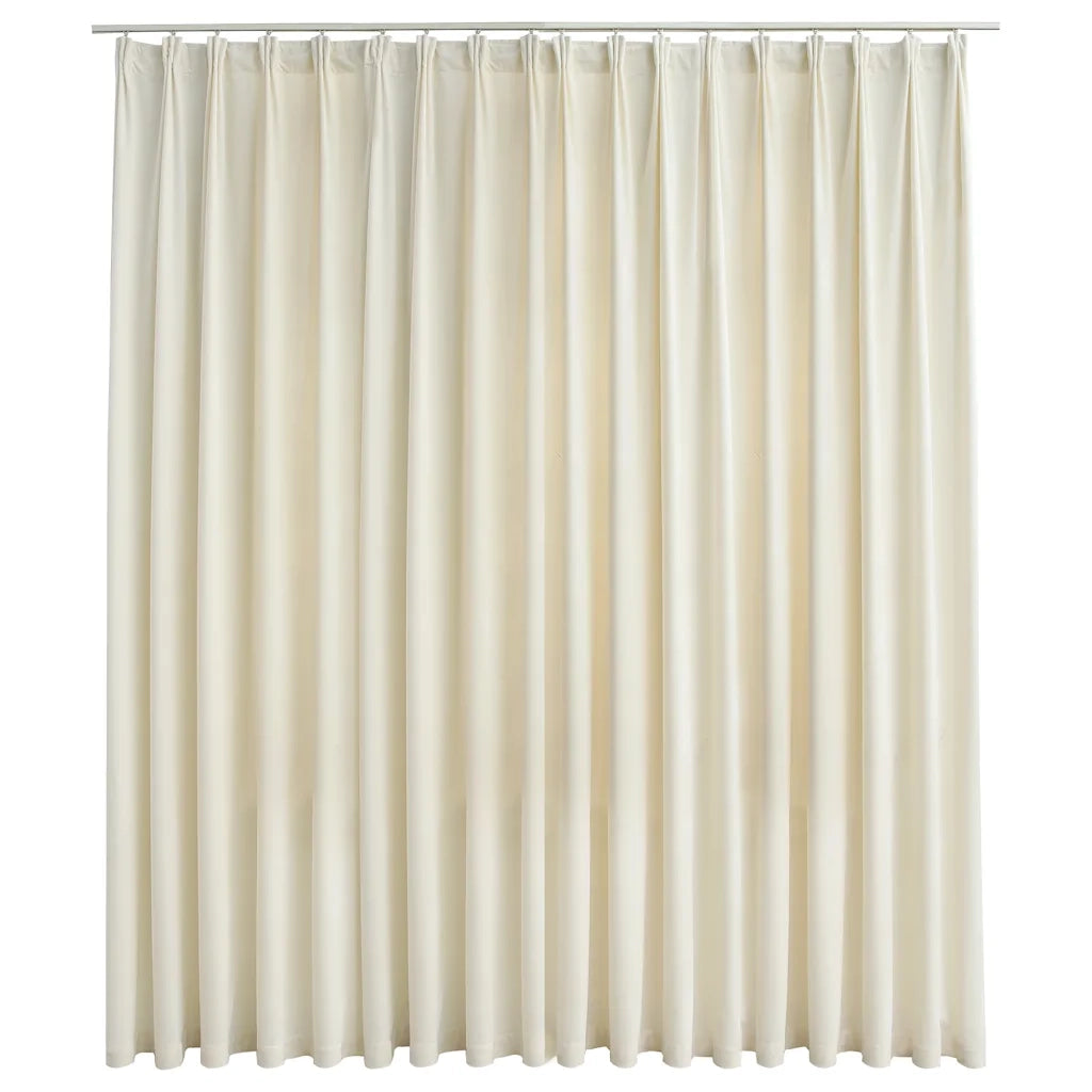 TendaOscurante con Ganci Crema in Velluto 290x245 cmcod mxl 97074