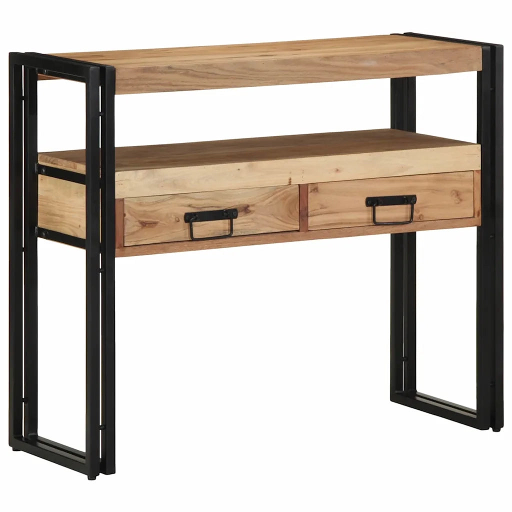 Tavolo consolle 90 x 33 x 75 cm Legno di Acacia Massello 4102743