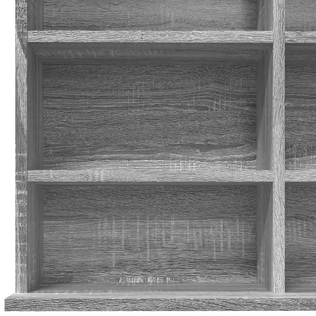 Mobile Porta CD Grigio Sonoma 102x23x177,5 cm Legno Multistrato 815091