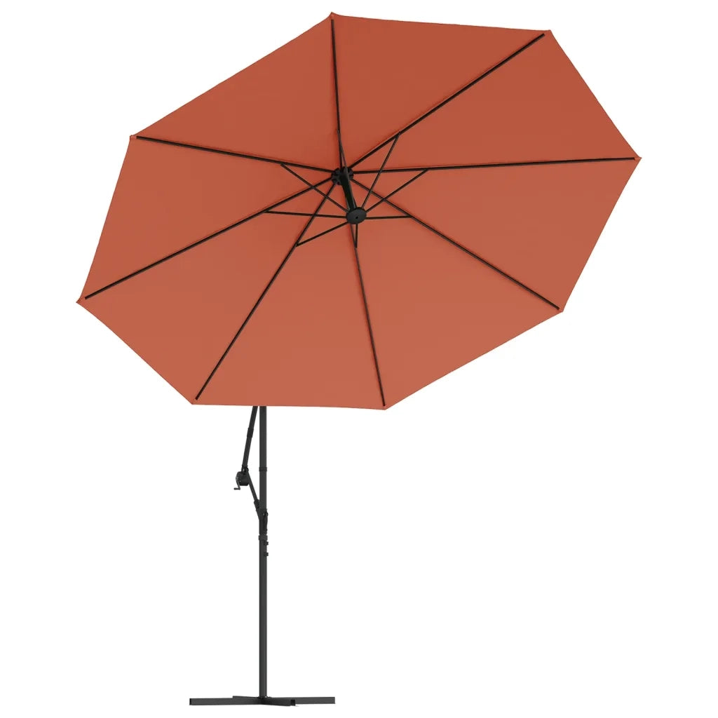 Ombrellone a Sbalzo Palo in Alluminio 350 cm Terracotta 44508