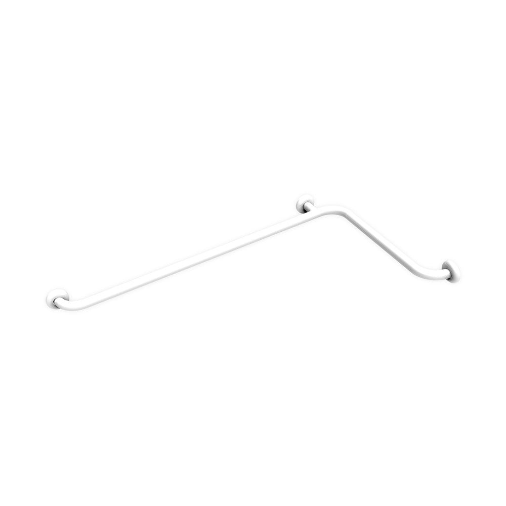 Maniglia angolare di sicurezza da cm 110x60 inox bianco