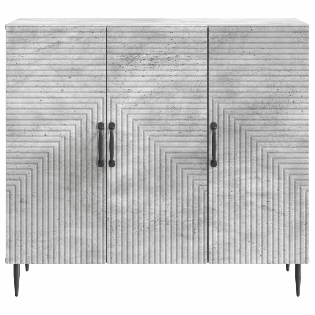 Credenza Grigio Cemento 89 x 34,5 x 80 cm Legno ingegnerizzato