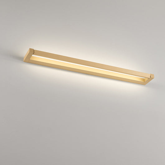 Applique Moderna Slim Metallo Oro Led 24W Dimmerabile Ip20