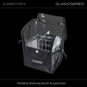 GlamSeries GlamSetter S Borsa per trucco 175 x 165 x 230 mm, beauty case trasparente con diverse opzioni di trasporto
