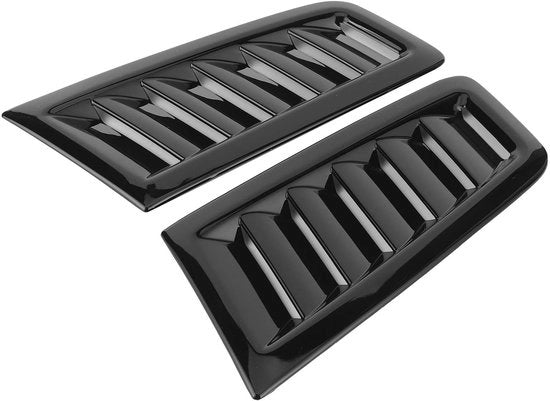 Accessori per capote motore universali - 2 pezzi - esterni - ABS - finitura lucida - stile capote motore Focus RS MK2 - accessori per capote motore