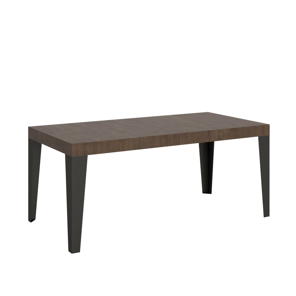 Tavolo allungabile 90x180/440 cm Flaris Noce telaio Antracite