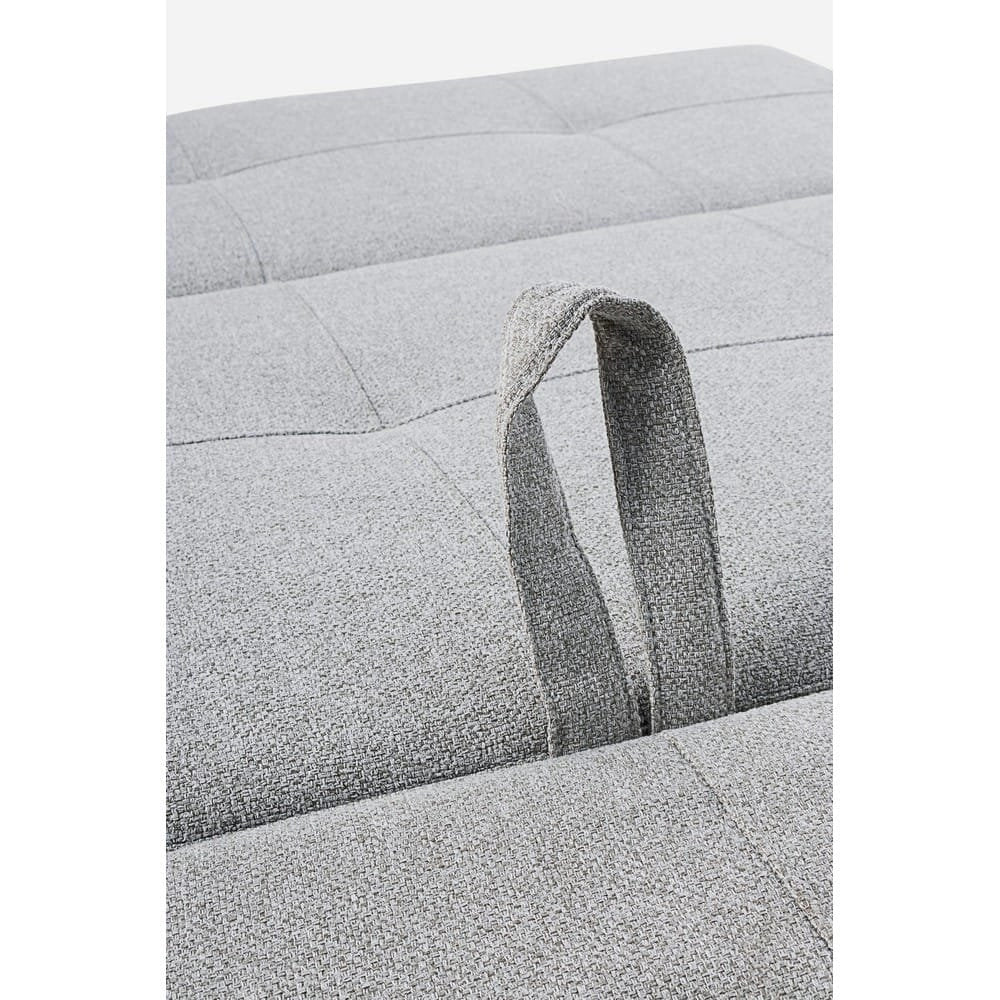 Divano Letto 2 Posti Acciaio Beige Moderno da Interno - ASHTON