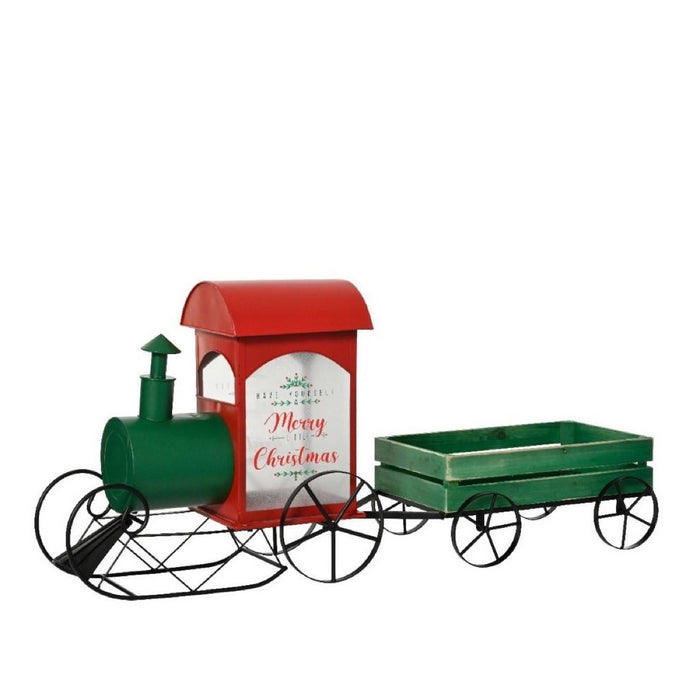 TRENINO DECORATIVO ROSSO-VERDE