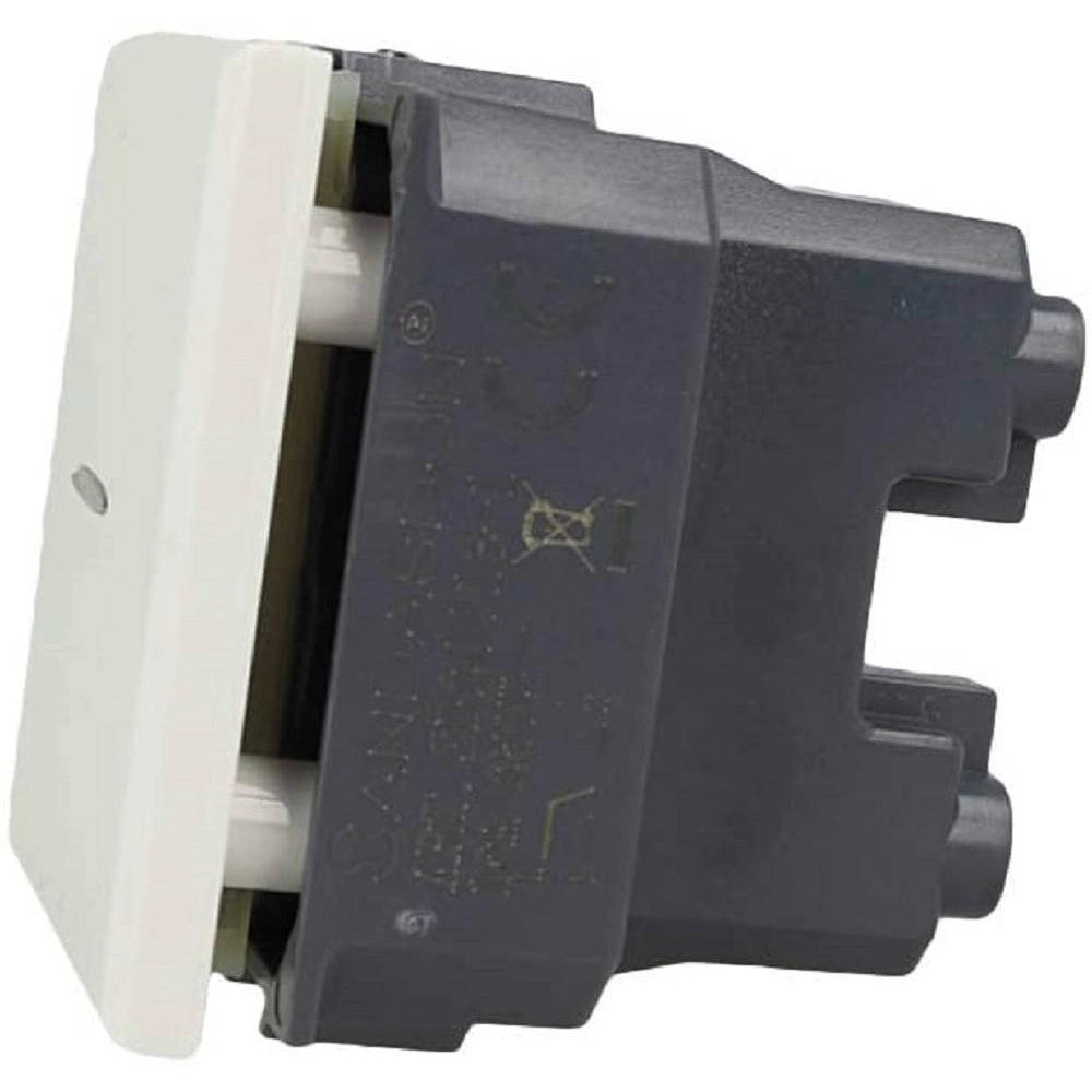 Trade Shop - Deviatore 1p Assiale 2m 16a Unipolare Bianco Compatibile Bticino Axolute -