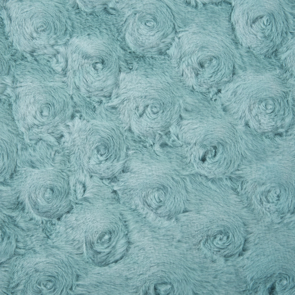 Copriletto in morbido tessuto verde chiaro 200 x 220 cm Fodera in pile sherpa