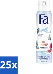 25 x Spray Deodorante - 48 Ore di Protezione - 150 ml - Spray Deodorante - Protezione Antitranspirante 48 Ore - Freschezza Esecuzione