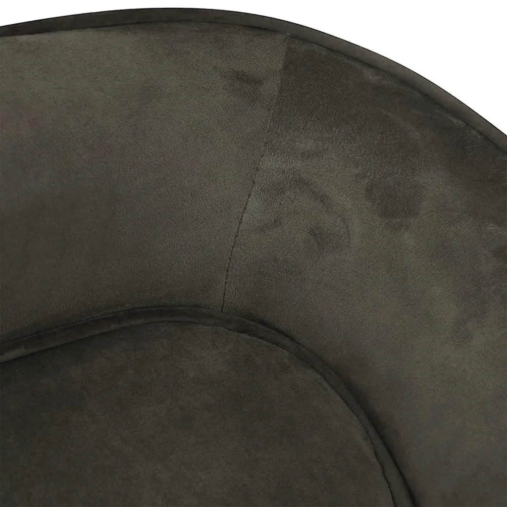 Divano per Cani Grigio Scuro 67x47x36 cm in Peluche
