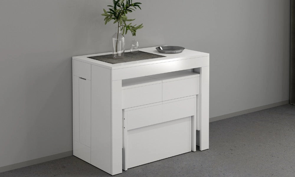 Panche Estensibili PRATIKA (2 pz) 66–290×25×45 cm – Salvaspazio, Vano Allunghe Integrato