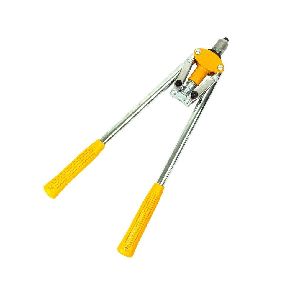 Trade Shop - Pinza Rivettatrice Doppio Manico Con Aste Lunghe 17" Rivetti Da 3.2 4.0 4.8 -