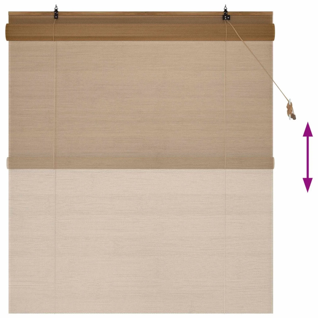 Tenda a rullo Marrone 150 x 160 cm Bambù 42039789