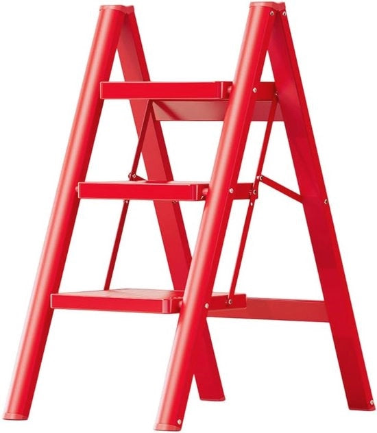 Trappola a 3 livelli leggera e ripiegabile con pedale antiscivolo, capacità di 350 lb per uso domestico e esterno